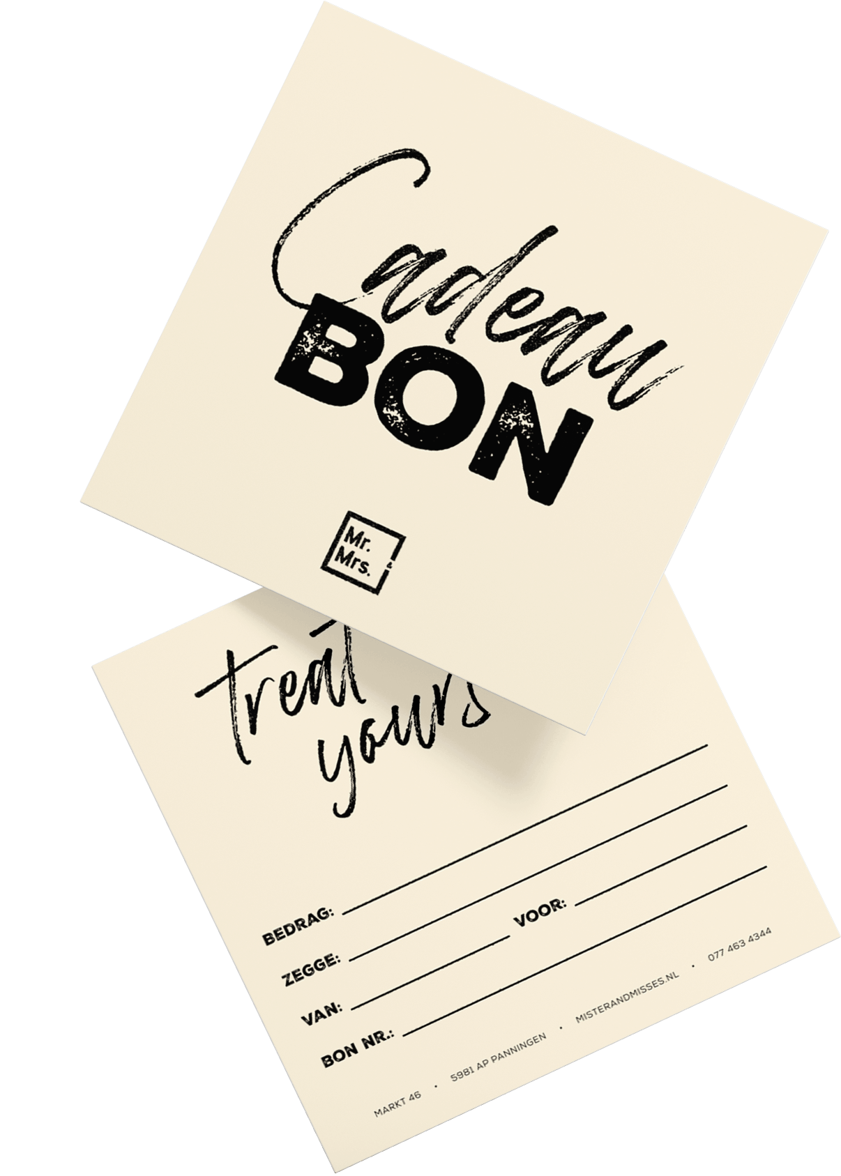 Mockup-Cadeaubon (1) mr. & mrs. cadeaubon